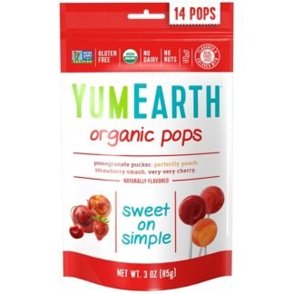 YumEarth, オーガニックポップス、盛り合わせフレーバー、ロリポップキャンディー14本、3オンス（85 g）