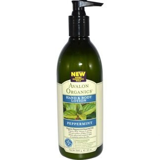 Avalon Organics, ハンド & ボディローション, ペパーミント, 12 オンス (340 ml)