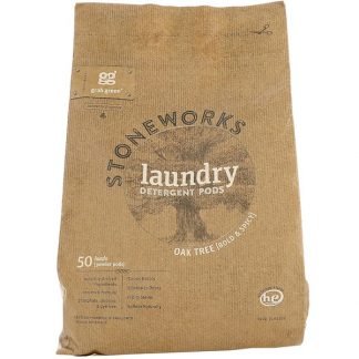Grab Green, Stoneworks、ランドリーディタージェントポッド（洗濯洗剤）、オーク、50回量、1.65 lbs (750 g)