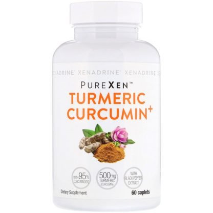 Xenadrine, PureXen（ピュレクセン）、ウコンクルクミン＋、カプレット60粒