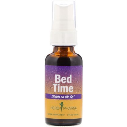 Herb Pharm, ハーブオンザゴー、ベッドタイム、1液量オンス (30 ml) (Discontinued Item)