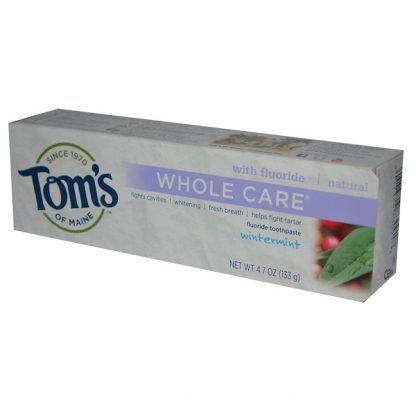Tom's of Maine, ホールケア、 フッ素歯磨き粉、 ウインターミント、 4.7オンス (133 g)