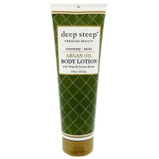 Deep Steep, Argan Oil Body Lotion, Rosemary - Mint, 8 fl oz (237 ml)