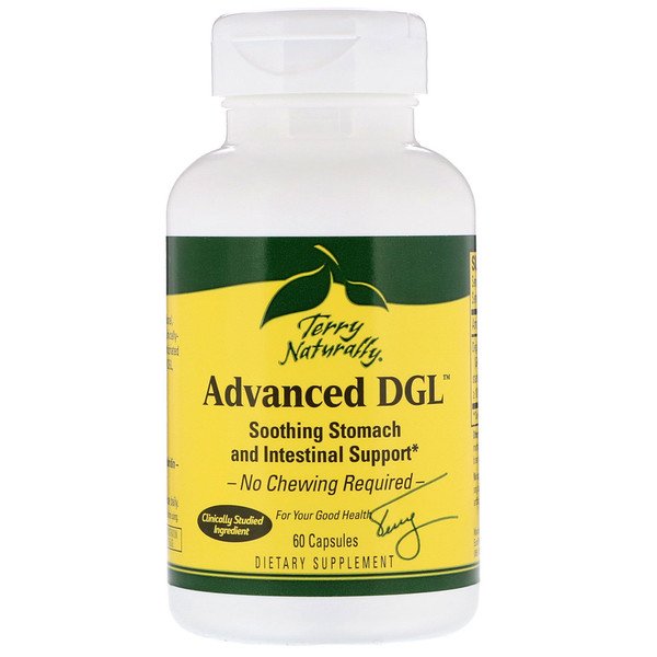 EuroPharma, Terry Naturally, アドバンスト DGL、カプセル60個