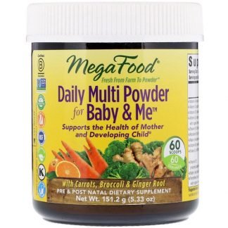 MegaFood, デイリーマルチパウダー（赤ちゃん・お母さん兼用）、5.33 oz (151.2 g)