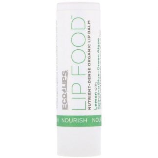 Eco Lips Inc., Lip Food, Nourish, Nutrient-Dense Organic Lip Balm, Lemon, .15 oz (4.25 g)