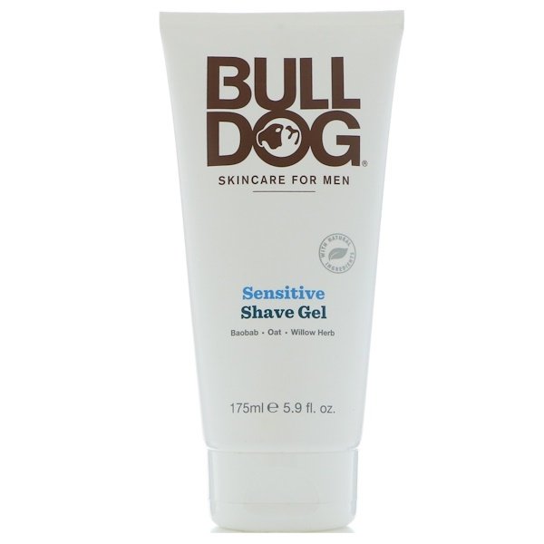 Bulldog Skincare For Men, 敏感肌用シェーブジェル、5.9 fl oz (175 ml)