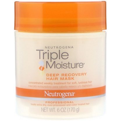 Neutrogena, トリプルモイスチャー、ディープリカバリーヘアーマスク、6オンス (170 g) (Discontinued Item)