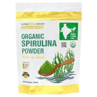 California Gold Nutrition, スーパーフード、オーガニックスピルリナ粉末、240g（8.5オンス）