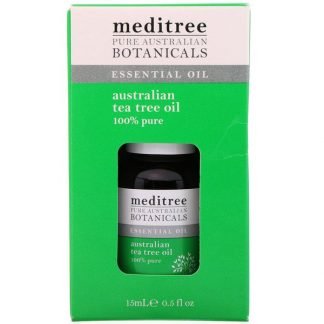 Meditree, ピュアオーストラリア産植物、100%ピュアオーストラリア産ティーツリーオイル、0.5液量オンス (15 ml)