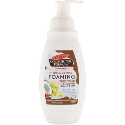 Palmer's, 超保湿フォーミングボディウォッシュ、ココアバター、ココナッツ＆シアー、13.5 fl oz (400 ml)