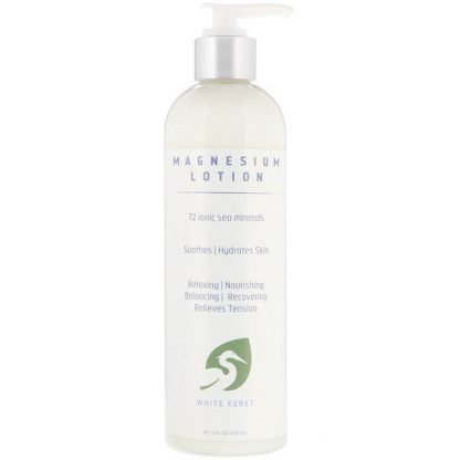 White Egret Personal Care, マグネシウムローション、12液量オンス（355 ml）