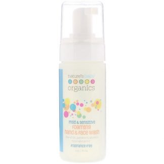 Nature's Baby Organics, Mild & Sensitive, Foaming Hand & Face Wash, Fragrance Free, 4 oz (113.4 g) (Discontinued Item)