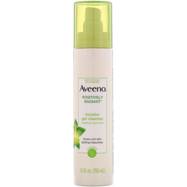 Aveeno, ポジティブリー・ラディアント、ミセルジェル洗浄剤、 5.1 fl oz (150 ml)