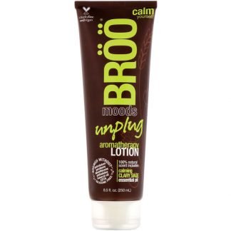 BRöö, ムード、アンプラグ アロマテラピー ローション、鎮静作用があるクラリーセージ、8.5 fl oz (250 ml)