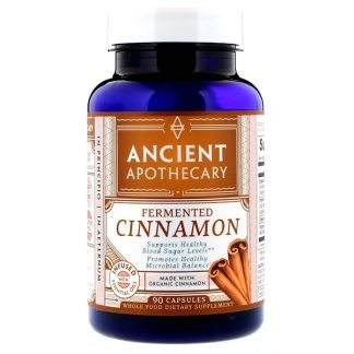 Ancient Apothecary, 発酵シナモン、カプセル 90錠