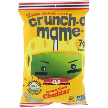 Crunch-A-Mame, オーガニック枝豆パフ、チョンピンチージーチェダー、3.5 oz (99 g)