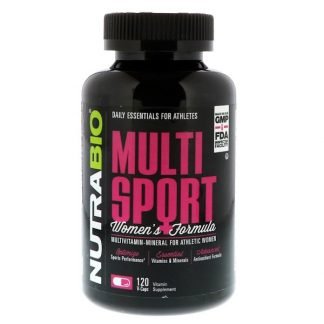 NutraBio Labs, マルチスポーツ、ウィメンズフォーミュラ、ベジカプセル 120錠