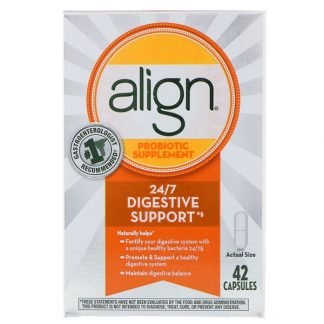 Align Probiotics, 24/7消化サポート、プロバイオテックサプリメント、42カプセル