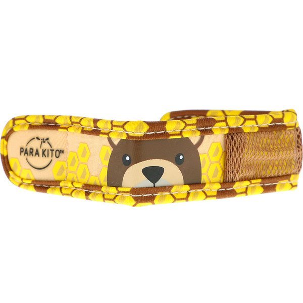 Para'kito, 蚊よけバンド + 2ペレット、子供用、ヒグマ、3個セット (Discontinued Item)