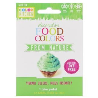 ColorKitchen, デコラティブ、天然食品着色料、グリーン、1色パック、0.088 oz (2.5 g)