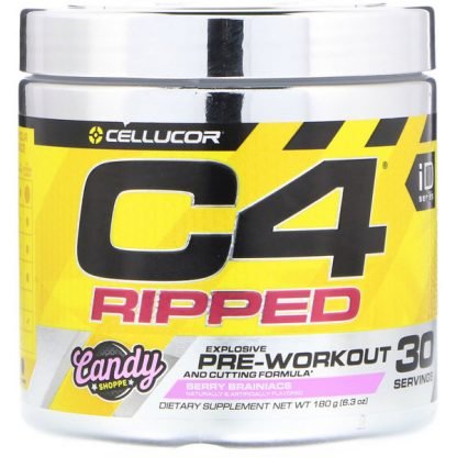 Cellucor, C4 Ripped Explosive, Pre-Workout, Berry Brainiacs, 6.3 oz (180 g) (Discontinued Item)