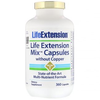 Life Extension, Mix Capsules without Copper, 360 Capsules