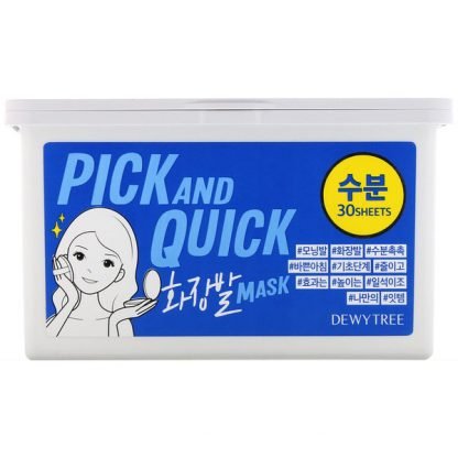 Dewytree, Pick and Quick Refreshing Aqua Mask, 30 Sheets, 13.40 oz (380 g)