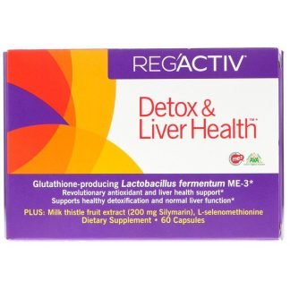 Dr. Ohhira's, Reg'Activ（リガクティブ）、デトックス＆リバーヘルス、カプセル60粒