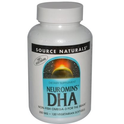 Source Naturals, Neuromins DHA, 200 mg, 120ベジソフトジェル