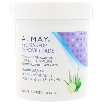 Almay, アイメイクアップ・リムーバーパッド、マイルド・オイルフリー、80枚 (Discontinued Item)