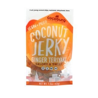 Cocoburg LLC, ココナッツジャーキー、ジンジャーテリヤキ、1.5 oz (43 g)