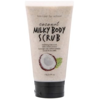 Too Cool for School, ココナッツ ミルキー ボディー スクラブ、5.99 oz (170 g)