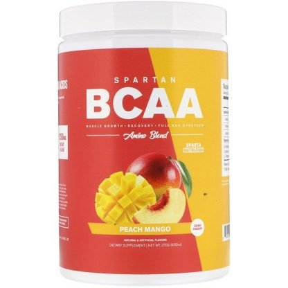 Sparta Nutrition, スパルタン BCAA、アミノブレンド、ピーチ マンゴー、9.52 oz (270 g)