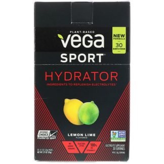 Vega, Hydrator, Lemon Lime, 30 Packs, 0.1 oz (2.8 g) Each