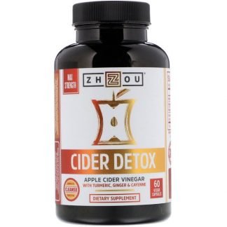 Zhou Nutrition, 最強サイダーデトックス、植物性カプセル60粒