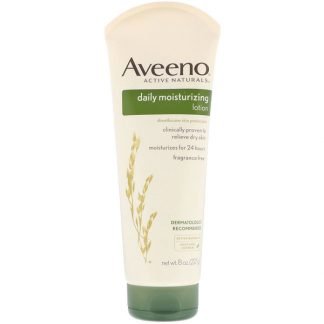 Aveeno, アクティブナチュラルズ、デイリーモイスチャライジングローション、無香料、8 oz (227 g)