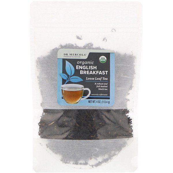 Dr. Mercola, オーガニックイングリッシュブレックファスト、ルーズリーフティー、4オンス (113.4 g)