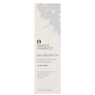 Pangea Organics, バランシングオイル、ヒマラヤンゼラニウム&ザクロ、1液量オンス (30ml)