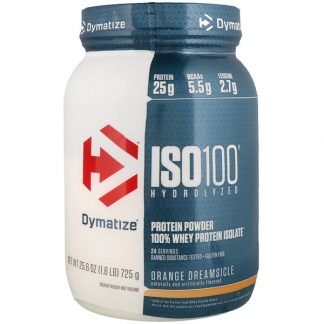 Dymatize Nutrition, ISO100 Hydrolyzed, 100% Whey Protein Isolate, Orange Dreamsicle, 1.6 lb (725 g)