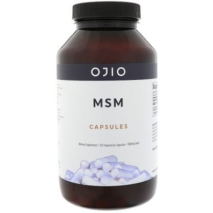 Ojio, MSMカプセル、1000 mg、植物性カプセル200粒