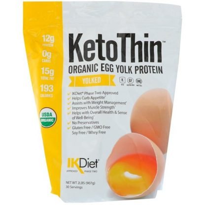 Julian Bakery, Keto Thin、オーガニック卵黄プロテイン、卵黄入、2 lbs (907 g)