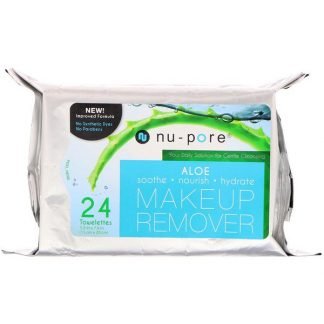 Nu-Pore, アロエメイクアップ落とし、24枚