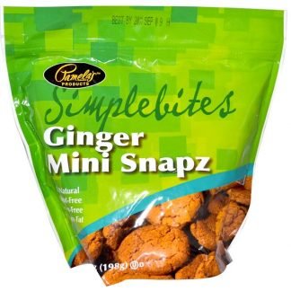 Pamela's Products, シンプルバイト（Simplebites）, ジンジャー ミニSnapz, 7オンス (198 g)