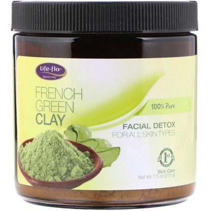 Life-flo, フレンチグリーンクレイ、フェイシャルデトックス、7.5 oz (213 g)
