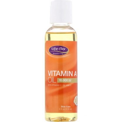 Life-flo, ビタミンAオイル、10,000 IU、4 fl oz (118 ml)
