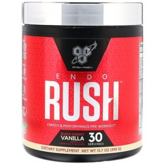 BSN, Endorush, Pre-Workout, Black Cherry Vanilla, 13.7 oz (390 g)