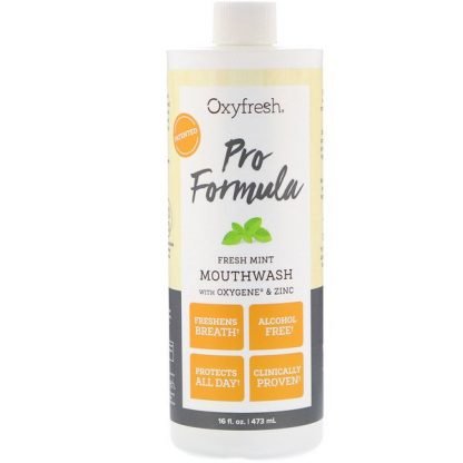 Oxyfresh, プロフォーミュラ、酸素と亜鉛配合フレッシュミントマウスウォッシュ、16液量オンス (473 ml)