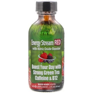 Irwin Naturals, NO（一酸化窒素）ブースター配合エナジーストリーム、ミックスベリー風味、2 fl oz (59 ml)