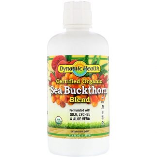 Dynamic Health  Laboratories, 認定オーガニック・シーバックソーンブレンド、33.8 fl oz (1 l)